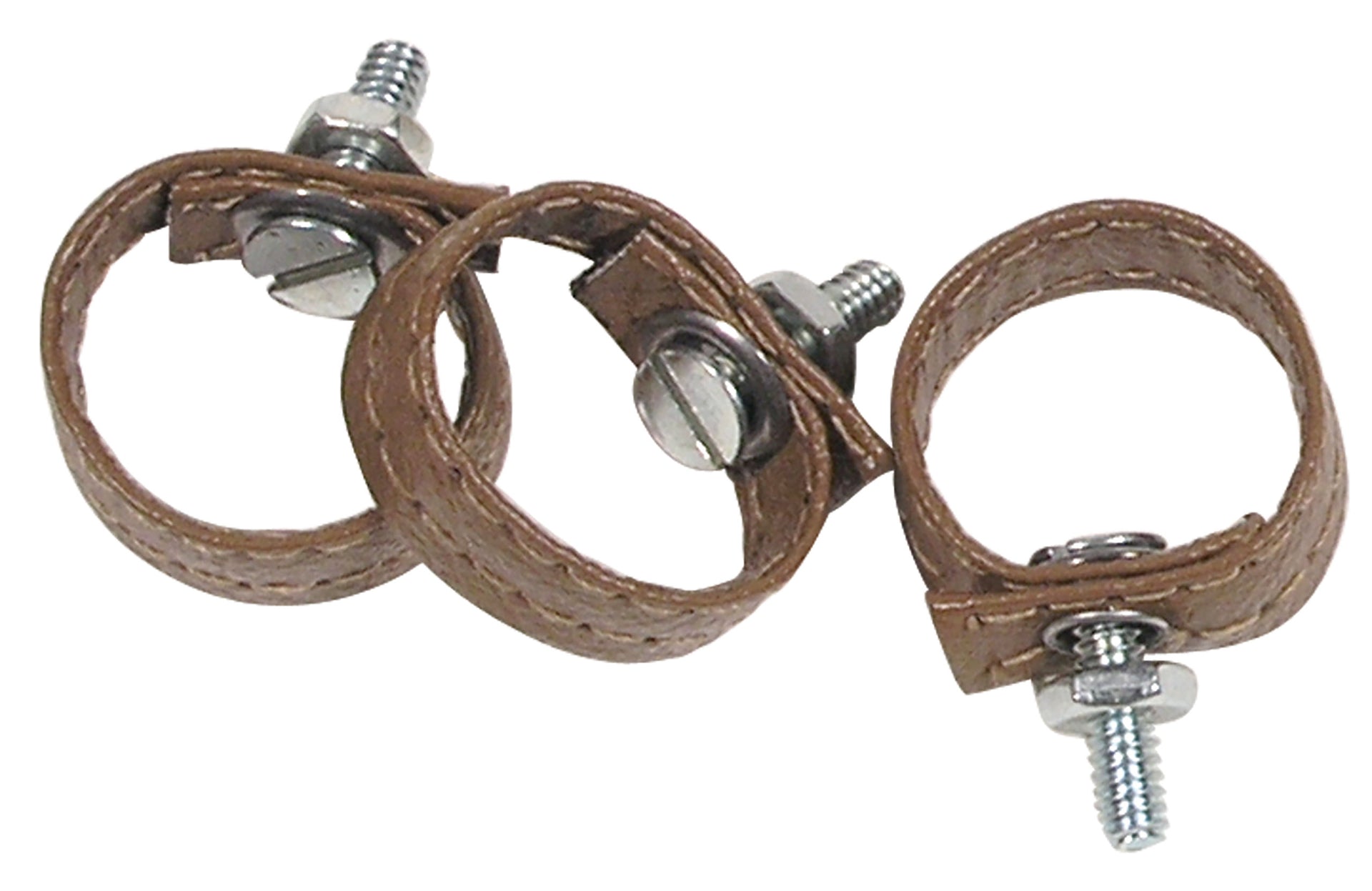 1973-1973 Corvette Rear Door Pulls Dark Saddle 3 Piece-433823-Corvette-Store-Online