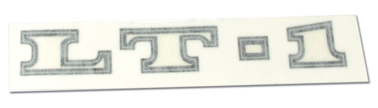 1970-1970 Corvette Hood Decal LT1 Black/Silver-43423-Corvette-Store-Online