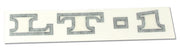 1970-1970 Corvette Hood Decal LT1 Black/Silver-43423-Corvette-Store-Online