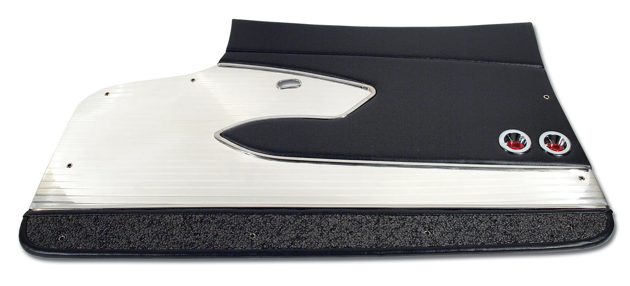 1961-1961 Corvette Door Panels Black Deluxe-435920-Corvette-Store-Online