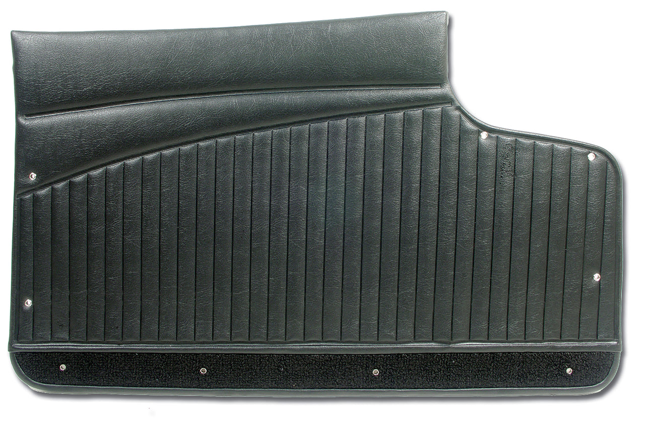 1962-1962 Corvette Door Panels Black Metal Support-4362B1-Corvette-Store-Online