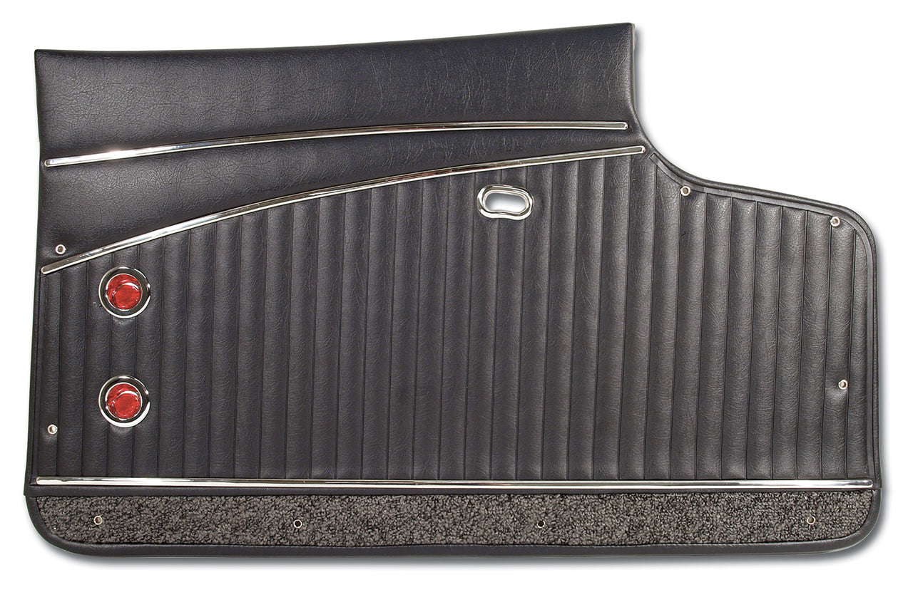 1962-1962 Corvette Door Panels Black Deluxe-436420-Corvette-Store-Online