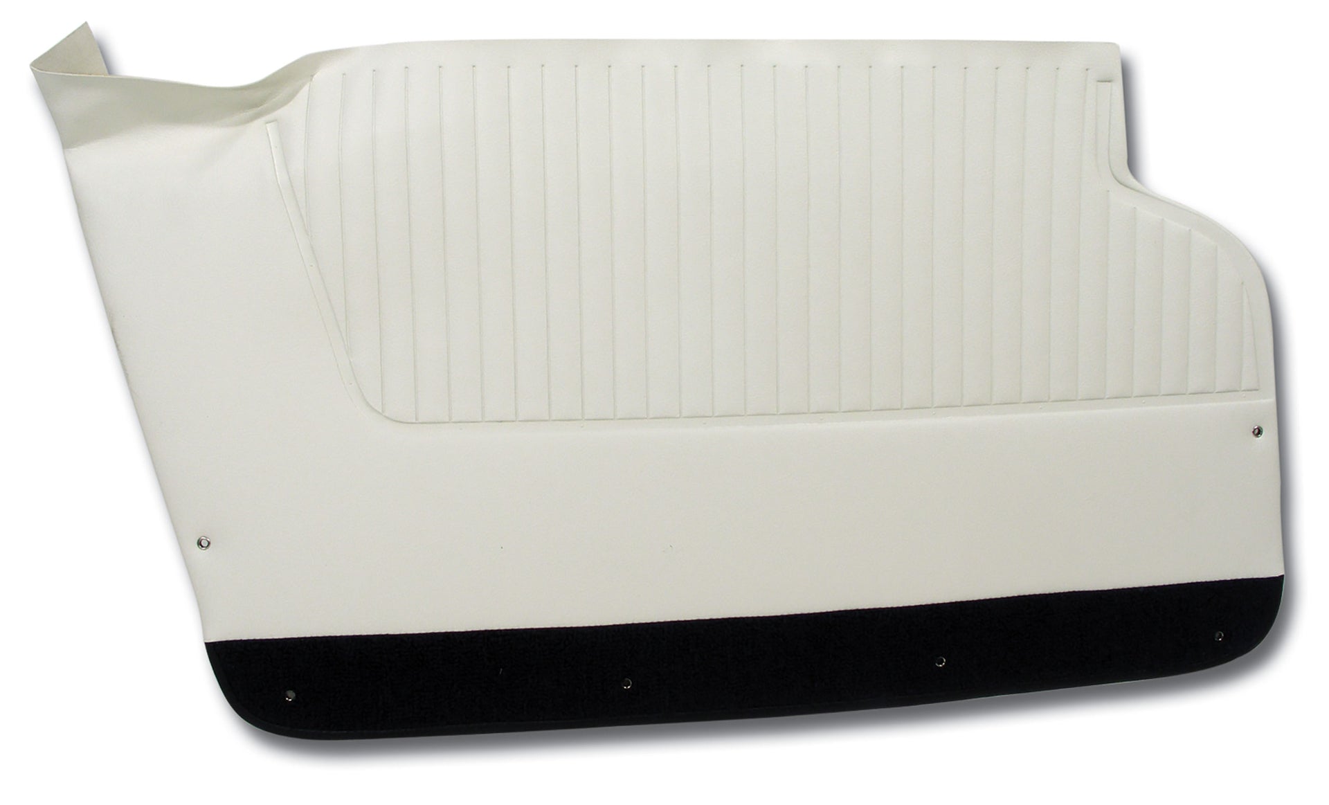 1964-1964 Corvette Door Panels White W/Dark Blue Carpet-4365Z1-Corvette-Store-Online