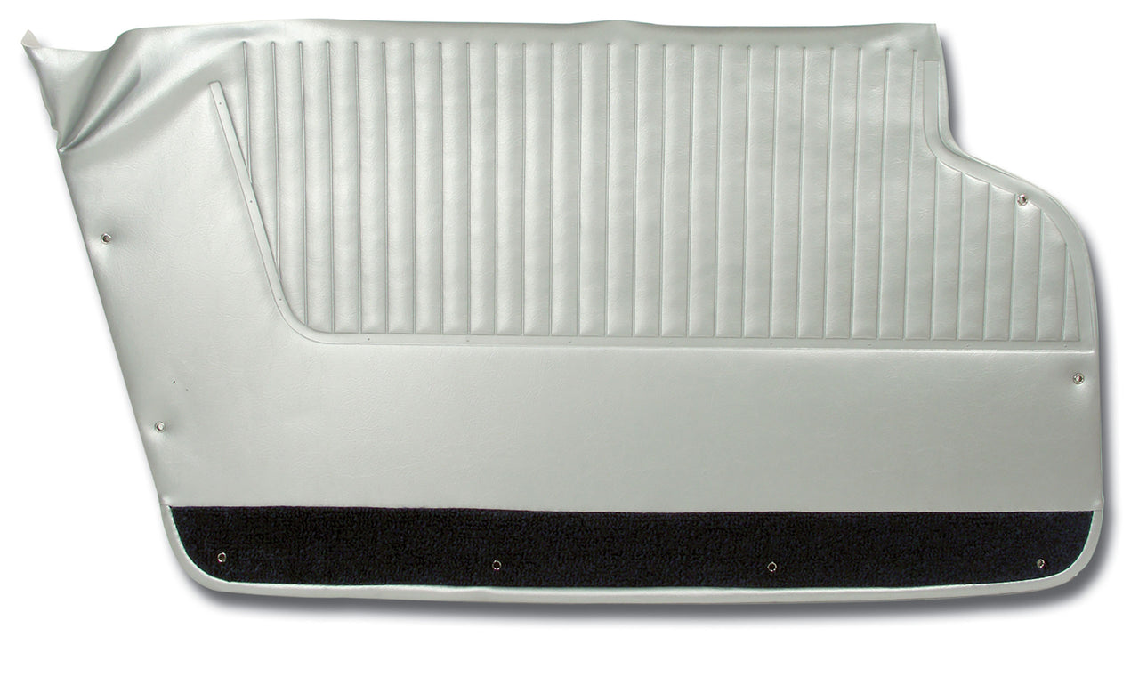 1964-1964 Corvette Door Panels Silver W/Dark Blue Carpet-4365Z4-Corvette-Store-Online