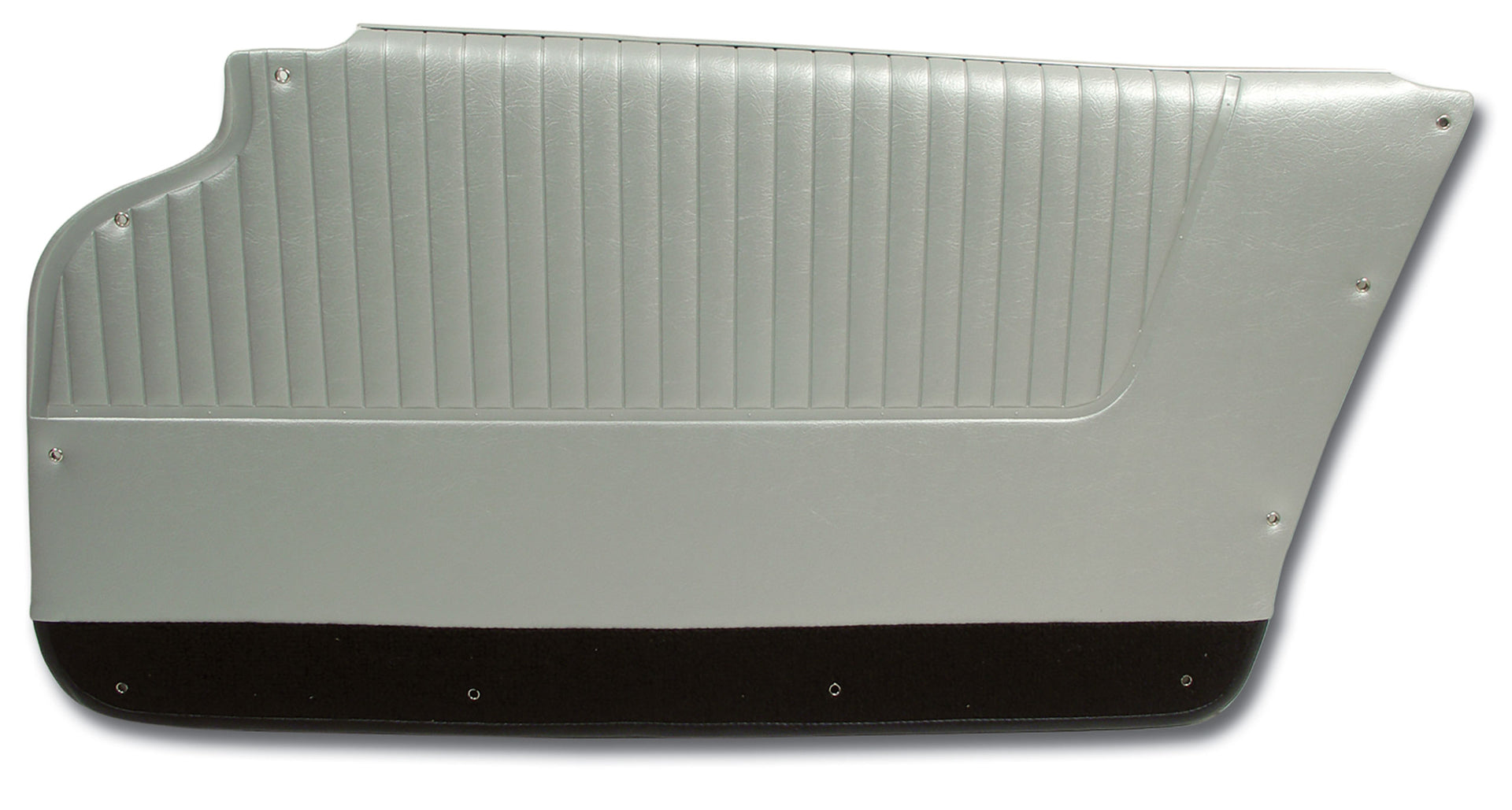 1964-1964 Corvette Door Panels Silver W/Black Carpet - Coupe - W/Felt-437061-Corvette-Store-Online