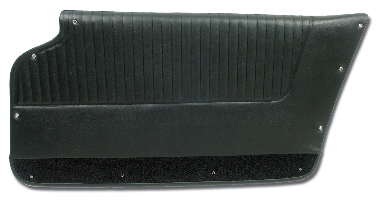 1963-1964 Corvette Door Panels Black - Convertible - W/Felt-437120-Corvette-Store-Online