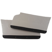1964-1964 Corvette Door Panels Silver W/Black Carpet - Convertible - W/Felt-437161-Corvette-Store-Online