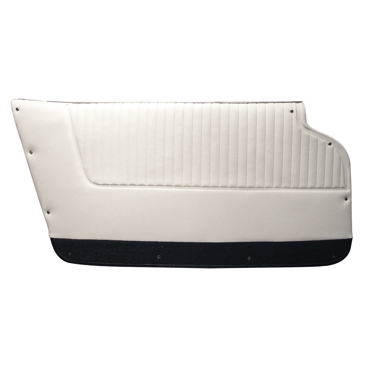 1964-1964 Corvette Door Panels White W/Black Carpet - Convertible - W/Felt-437165-Corvette-Store-Online