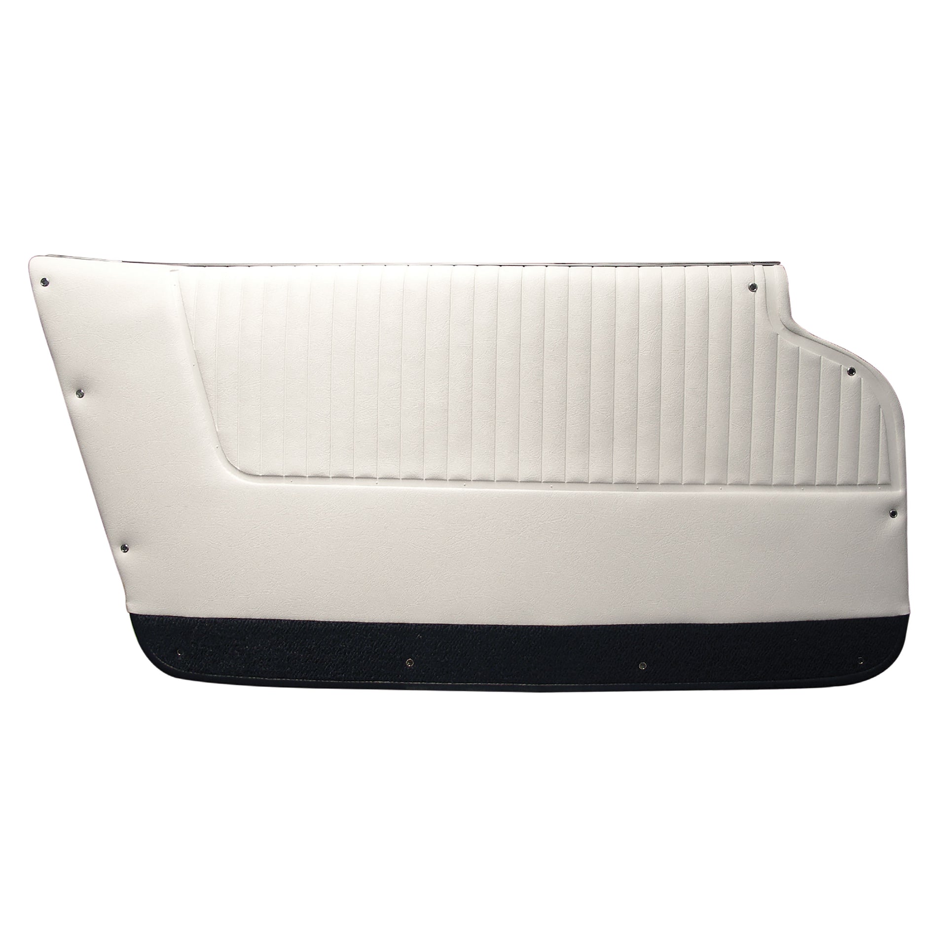 1964-1964 Corvette Door Panels White W/Black Carpet - Convertible - W/Felt-437165-Corvette-Store-Online