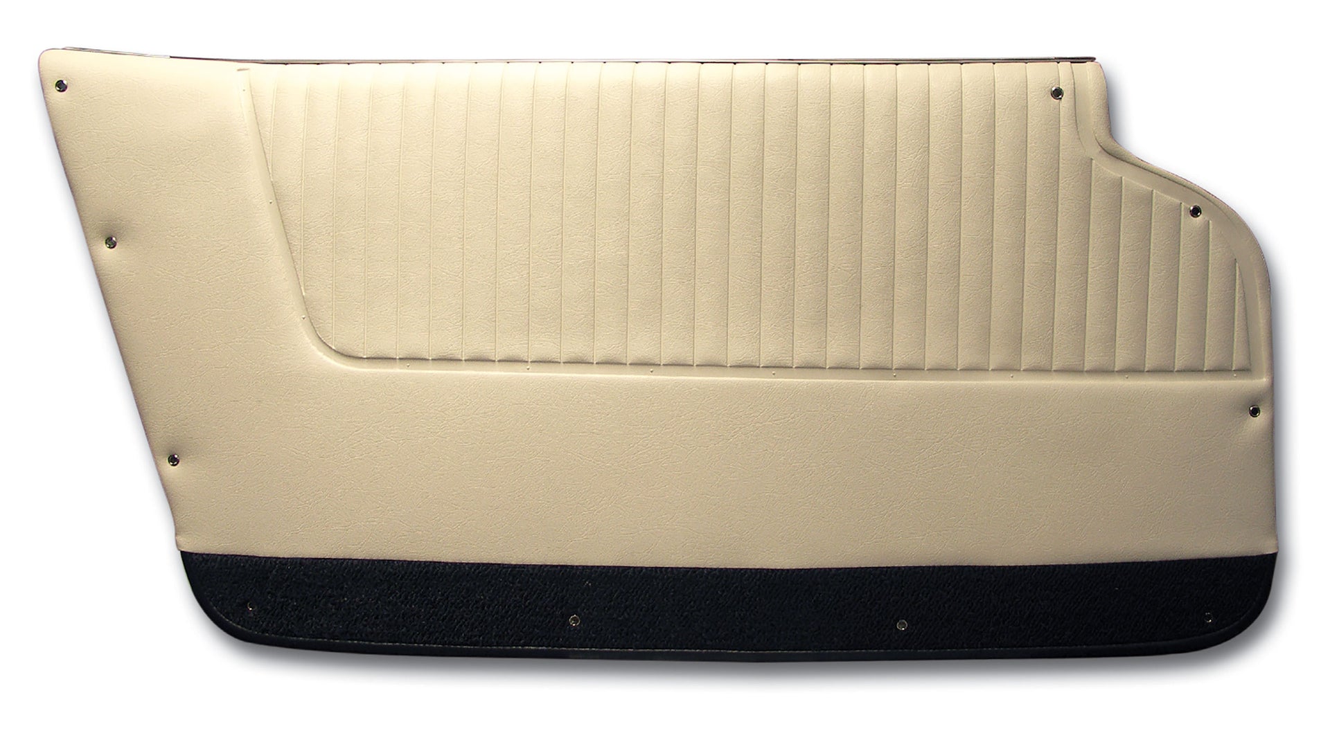 1964-1964 Corvette Door Panels White W/Dark Blue Carpet - Convert - W/Felt-4371Z1-Corvette-Store-Online