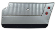 1964-1964 Corvette Door Panels Silver W/Black Carpet - Convertible - W/Trim-437361-Corvette-Store-Online