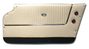1964-1964 Corvette Door Panels White W/Dk Blue Carpet - Convertible - W/Trim-4373Z1-Corvette-Store-Online