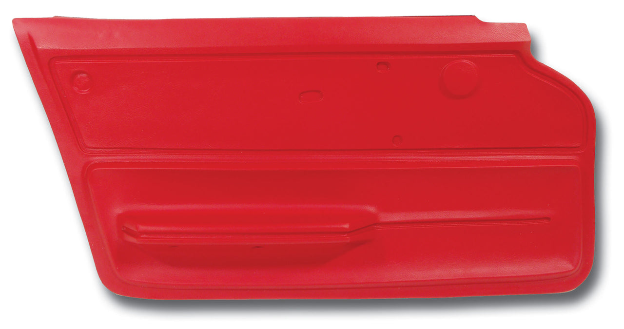 1965-1966 Corvette Door Panel Red Coupe W/Felt LH-439130-Corvette-Store-Online