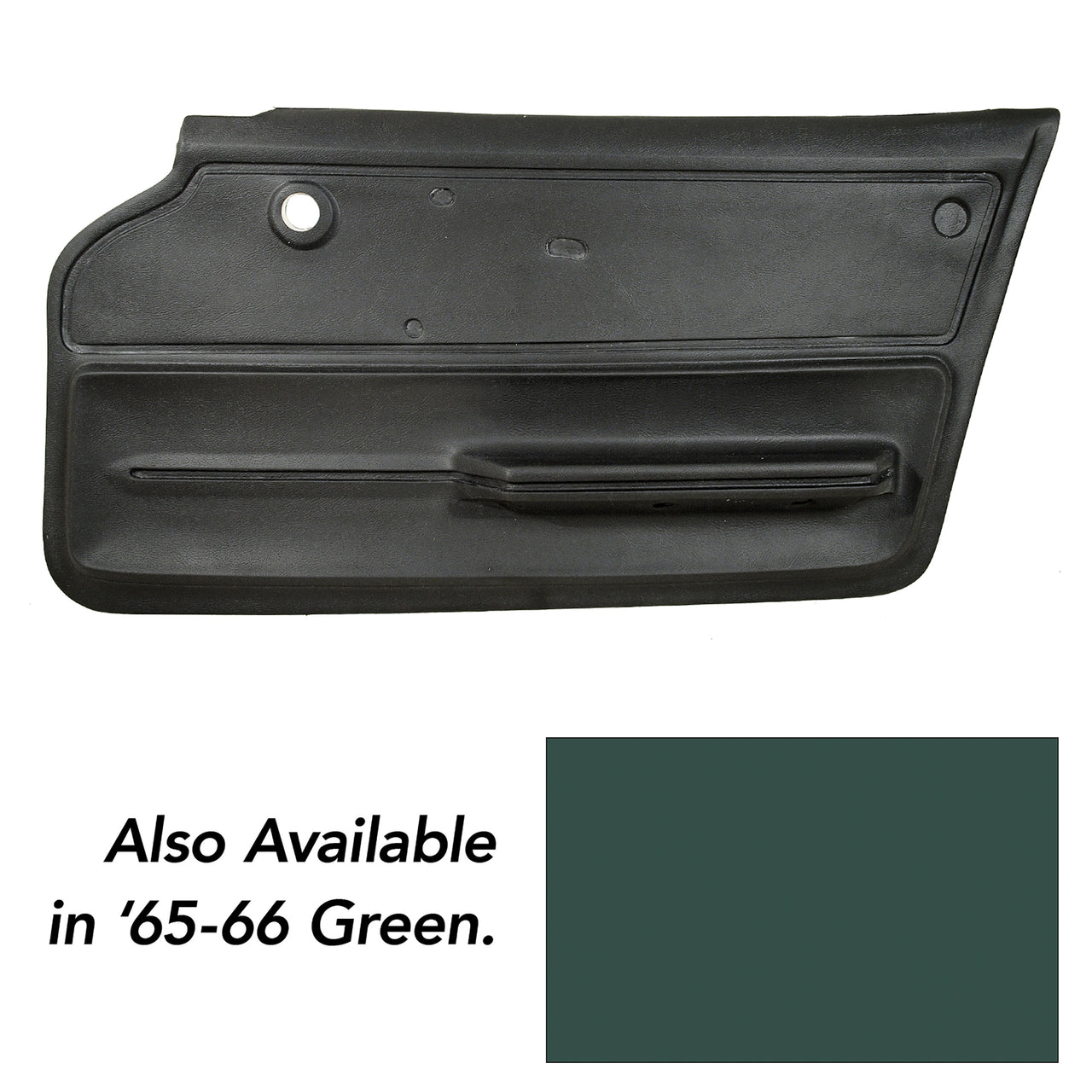 1965-1966 Corvette Door Panel Green Coupe W/Felt RH-439214-Corvette-Store-Online