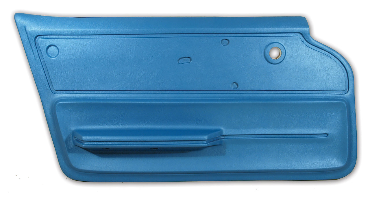 1965-1966 Corvette Door Panel Bright Blue Convertible W/Felt LH-439340-Corvette-Store-Online