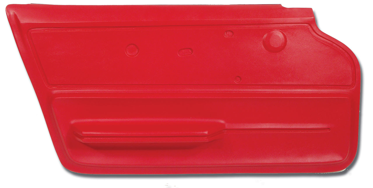 1967-1967 Corvette Door Panel Red Coupe W/Felt LH-439530-Corvette-Store-Online