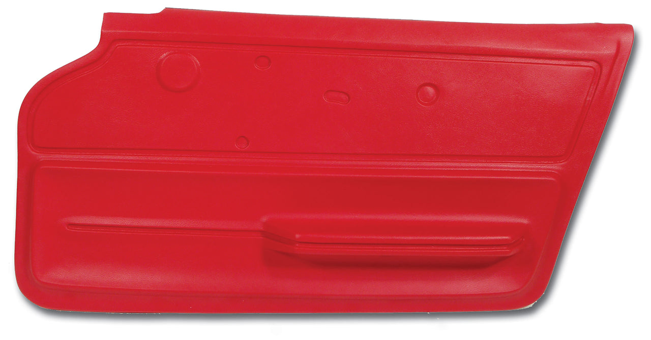 1967-1967 Corvette Door Panel Red Coupe W/Felt RH-439630-Corvette-Store-Online