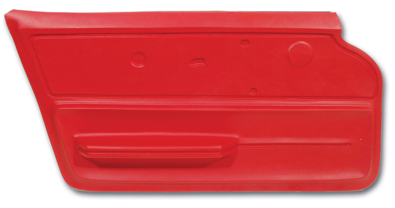 1967-1967 Corvette Door Panel Red Convertible W/Felt LH-439730-Corvette-Store-Online