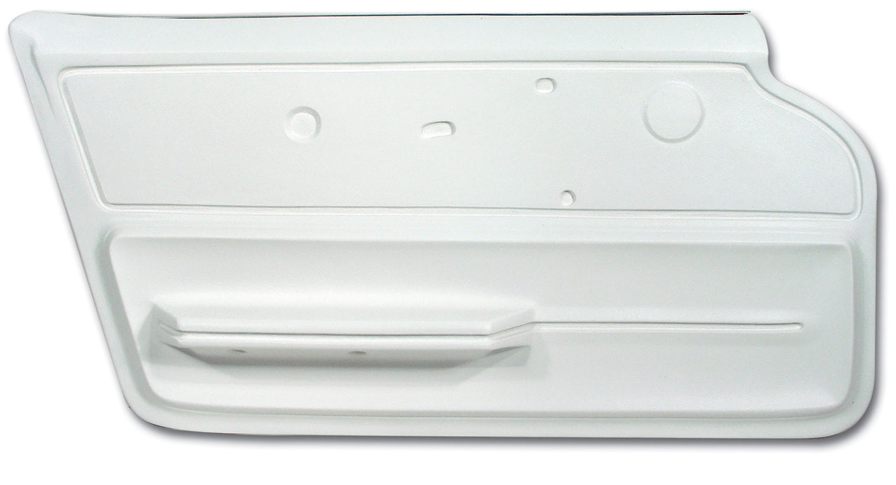 1967-1967 Corvette Door Panel White Convertible W/Felt LH-439765-Corvette-Store-Online