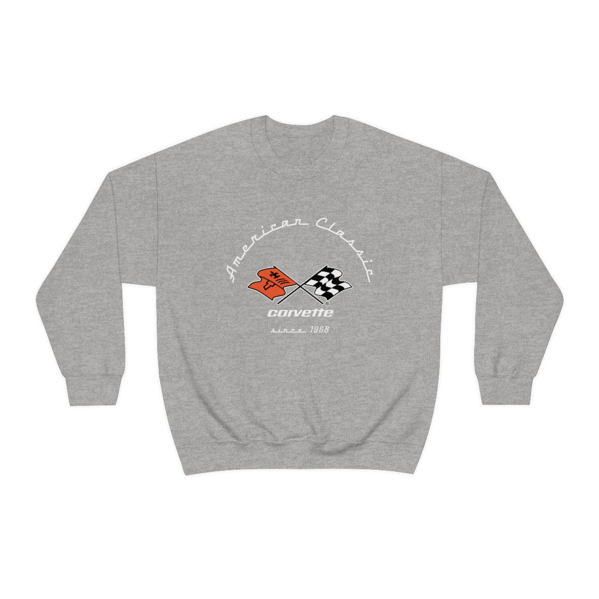 C3 Corvette Crew Neck Long Sleeve Heavy Duty Sweatshirt