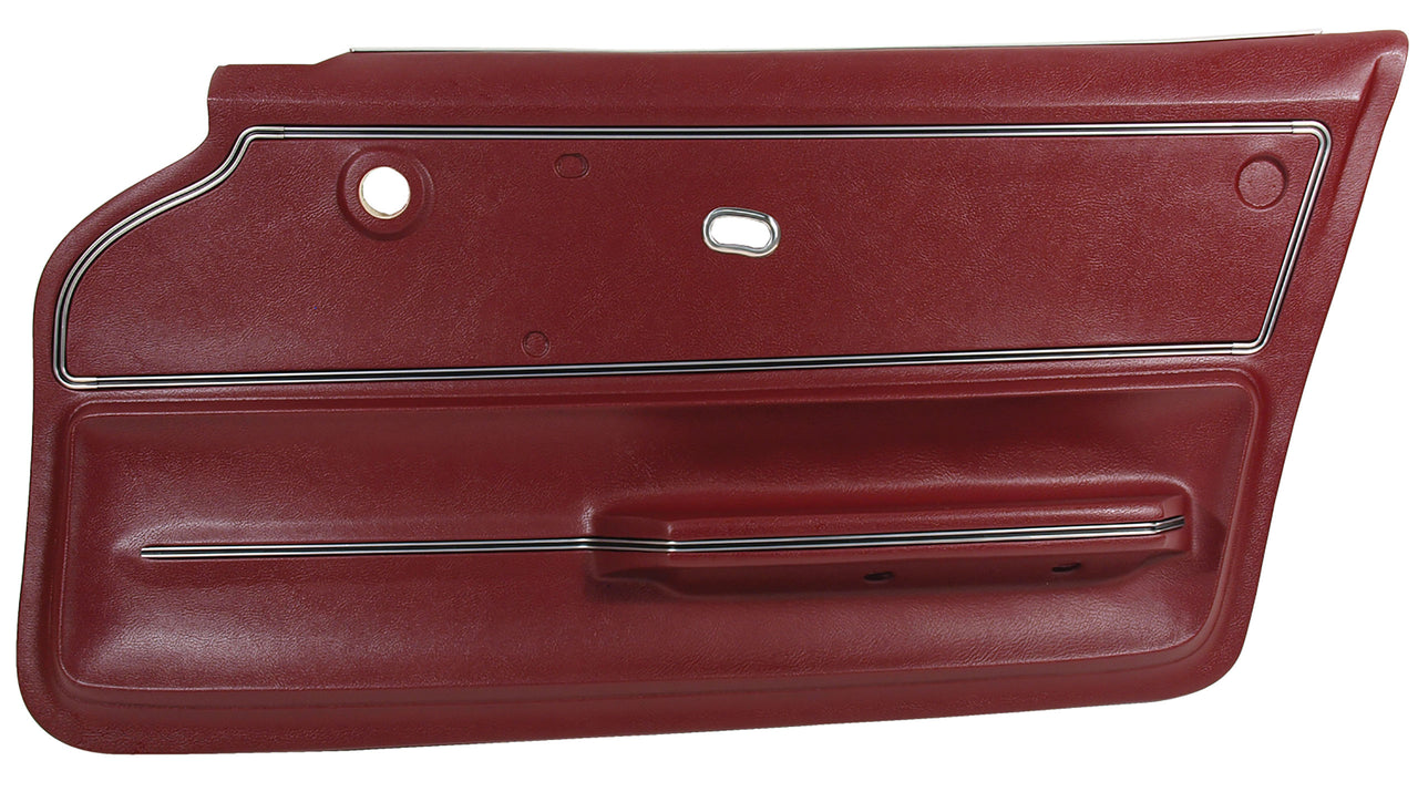 1965-1965 Corvette Door Panel Maroon Coupe W/Trim RH-440037-Corvette-Store-Online