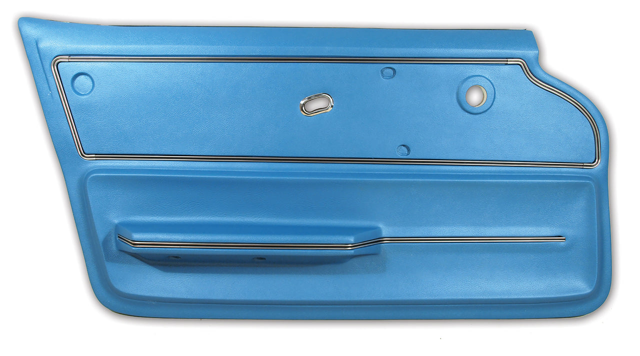 1965-1966 Corvette Door Panel Bright Blue Convertible W/Trim LH-440140-Corvette-Store-Online