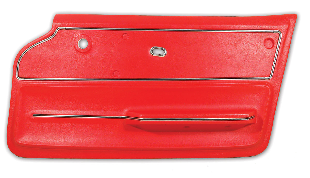 1965-1966 Corvette Door Panel Red Convertible W/Trim RH-440230-Corvette-Store-Online