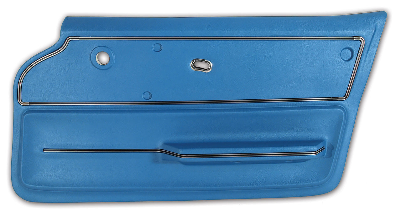 1965-1966 Corvette Door Panel Bright Blue Convertible W/Trim RH-440240-Corvette-Store-Online