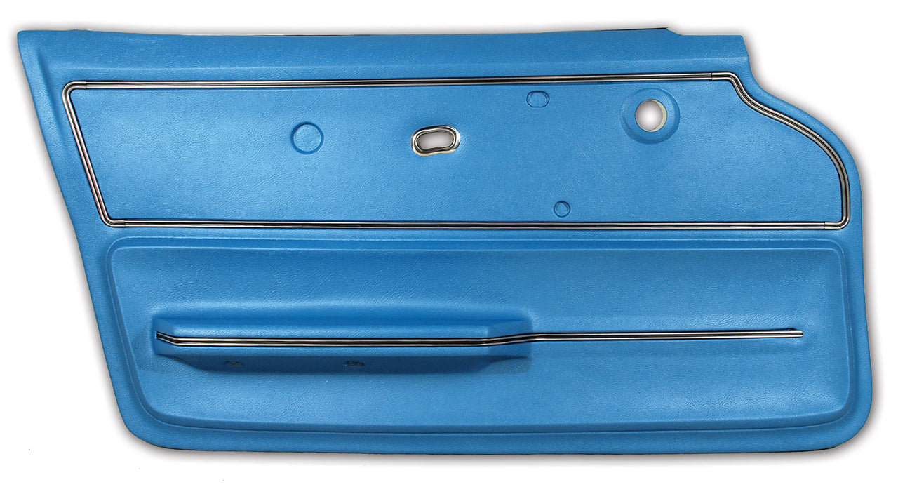 1967-1967 Corvette Door Panel Bright Blue Coupe W/Trim LH-440340-Corvette-Store-Online