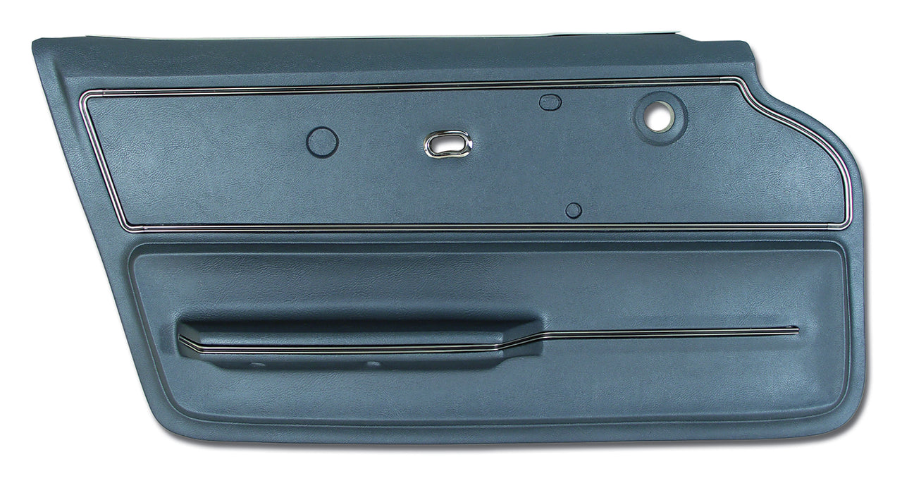 1967-1967 Corvette Door Panel Teal Coupe W/Trim LH-440349-Corvette-Store-Online