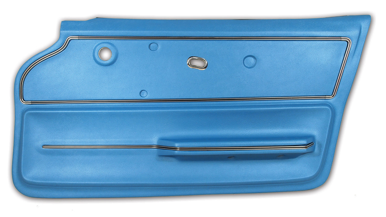1967-1967 Corvette Door Panel Bright Blue Coupe W/Trim RH-440440-Corvette-Store-Online