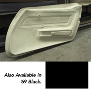 1969-1969 Corvette Door Panel Skin Black LH-441320-Corvette-Store-Online