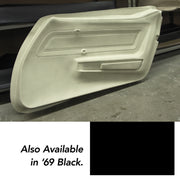 1969-1969 Corvette Door Panel Skin Black RH-441420-Corvette-Store-Online