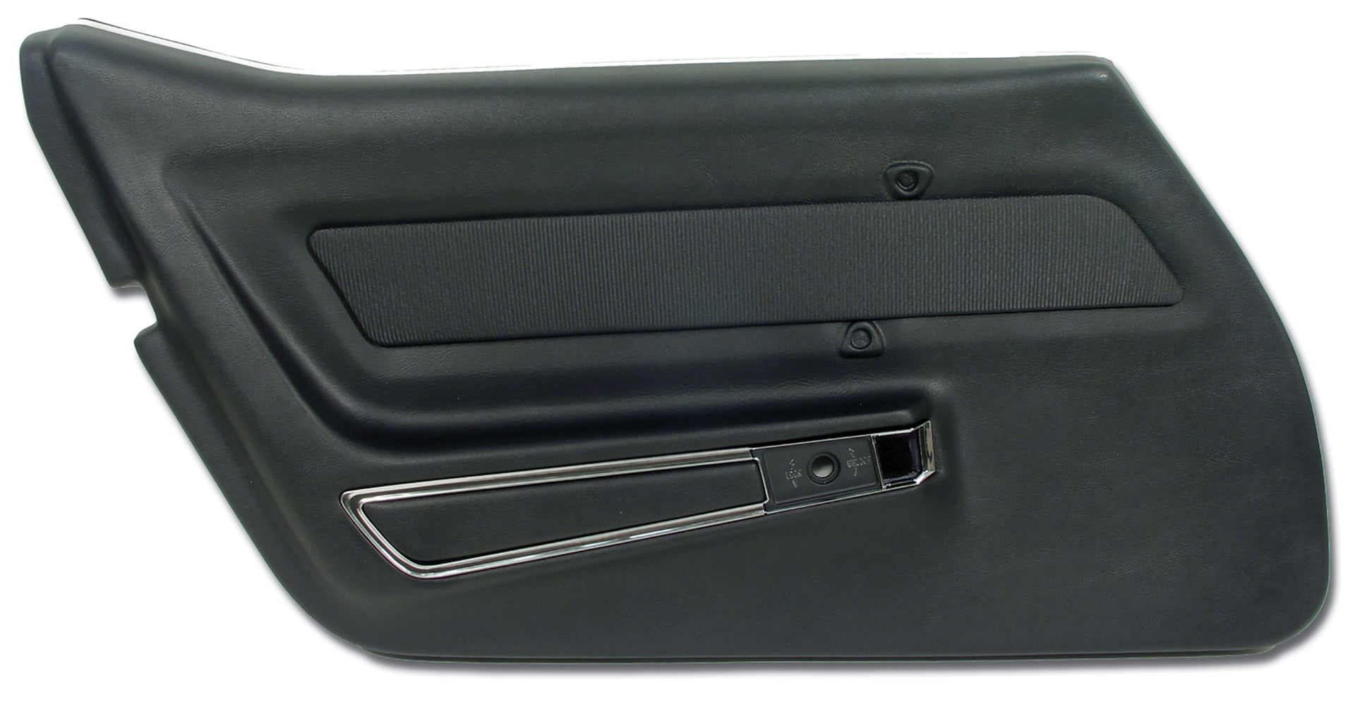 1969-1969 Corvette Door Panel Black W/Trim LH-441720-Corvette-Store-Online