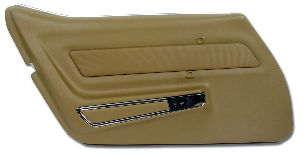 1969-1969 Corvette Door Panel Saddle W/Trim LH-441756-Corvette-Store-Online