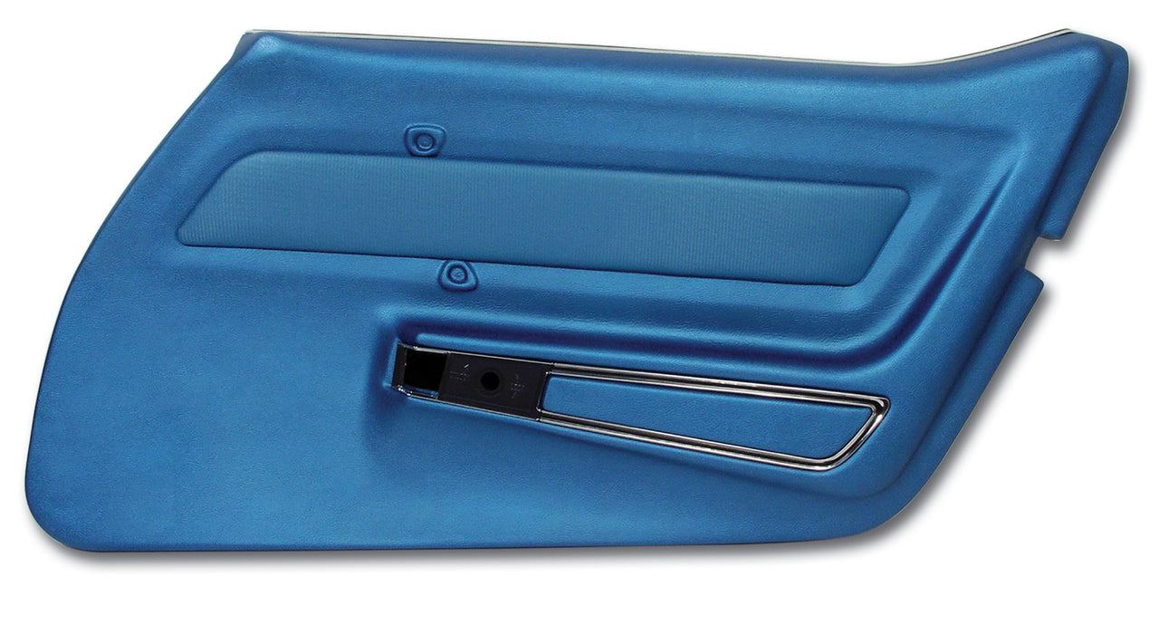 1969-1969 Corvette Door Panel Bright Blue W/Trim RH-441841-Corvette-Store-Online