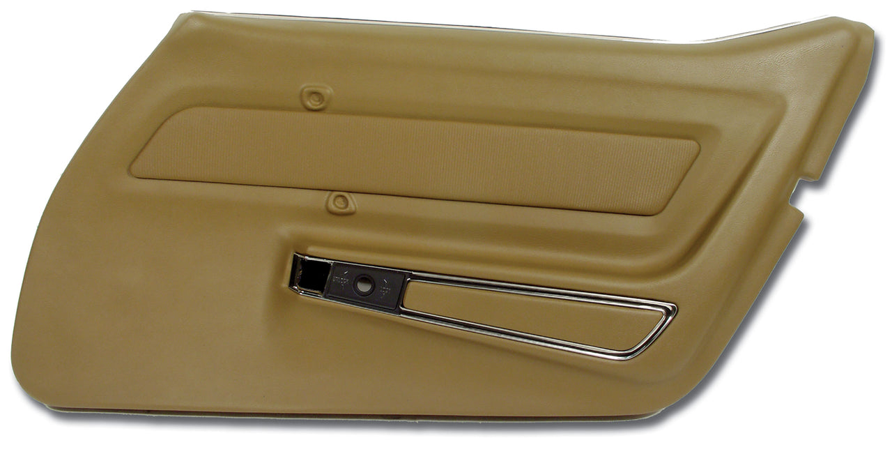 1969-1969 Corvette Door Panel Saddle W/Trim RH-441856-Corvette-Store-Online
