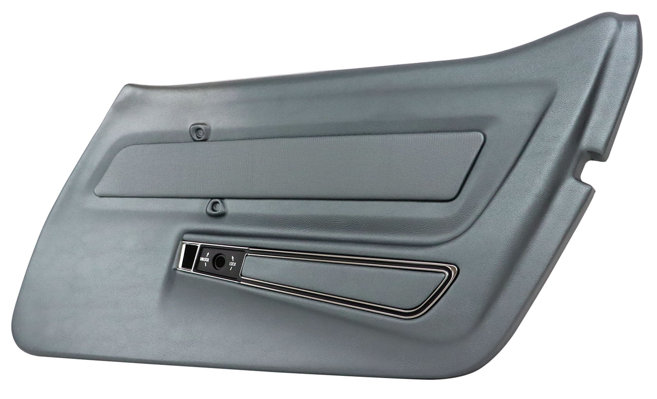 1969-1969 Corvette Door Panel Gunmetal W/Trim RH-441863-Corvette-Store-Online