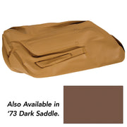 1973-1973 Corvette Door Panel Skin Dark Saddle LH-441923-Corvette-Store-Online