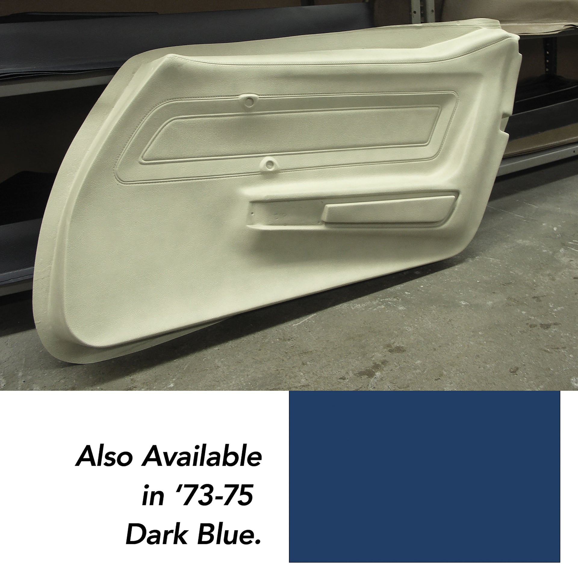1973-1975 Corvette Door Panel Skin Dark Blue LH-441943-Corvette-Store-Online