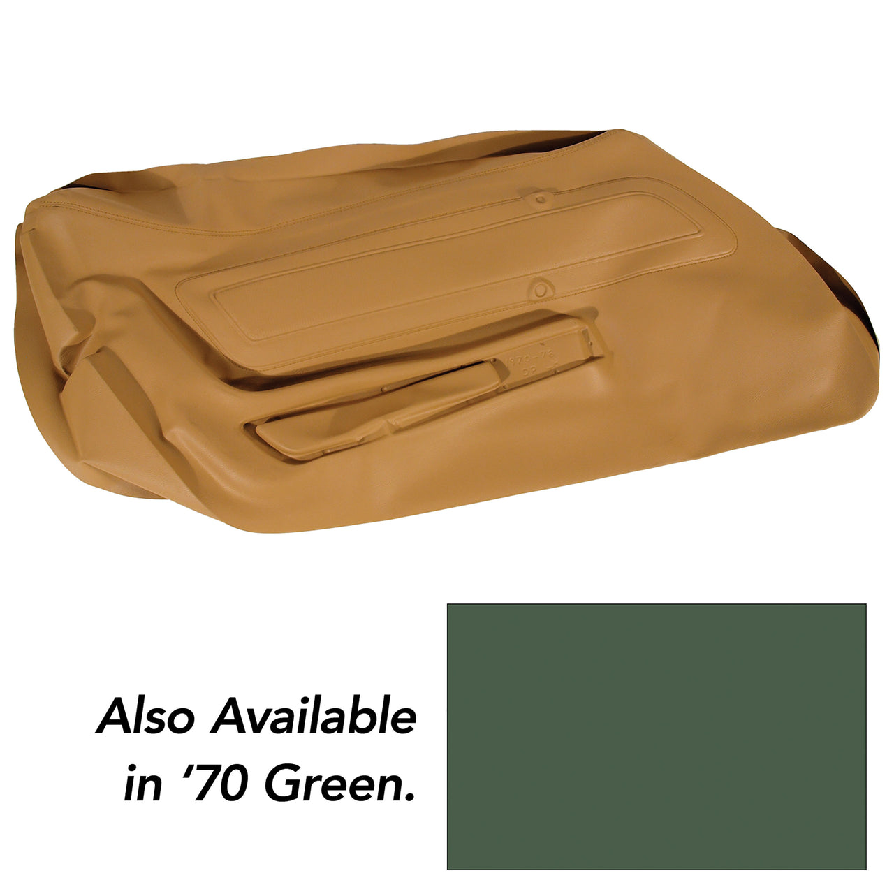 1970-1970 Corvette Door Panel Skin Green RH-442017-Corvette-Store-Online