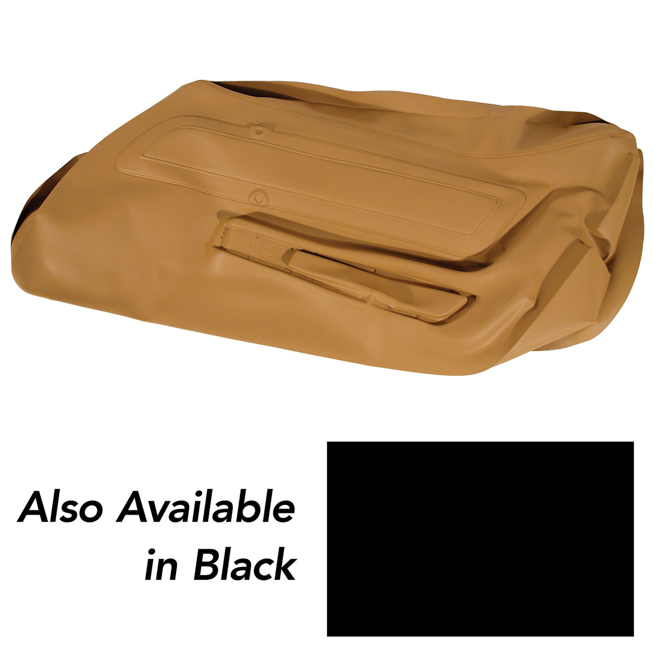 1970-1976 Corvette Door Panel Skin Black RH-442020-Corvette-Store-Online