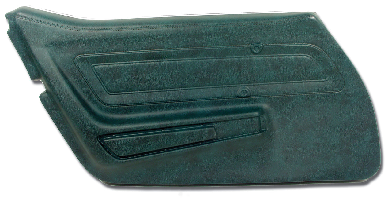 1976-1976 Corvette Door Panel Blue Green LH-442119-Corvette-Store-Online