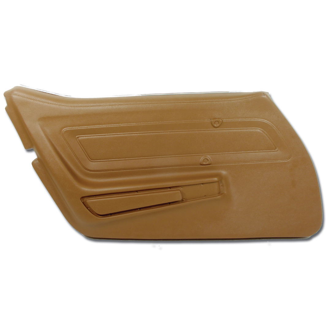 1973 Corvette Door Panel - Dark Saddle Left Hand