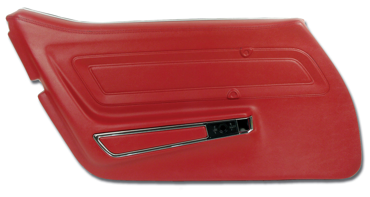 1976-1976 Corvette Door Panel Firethorn Standard LH-442334-Corvette-Store-Online
