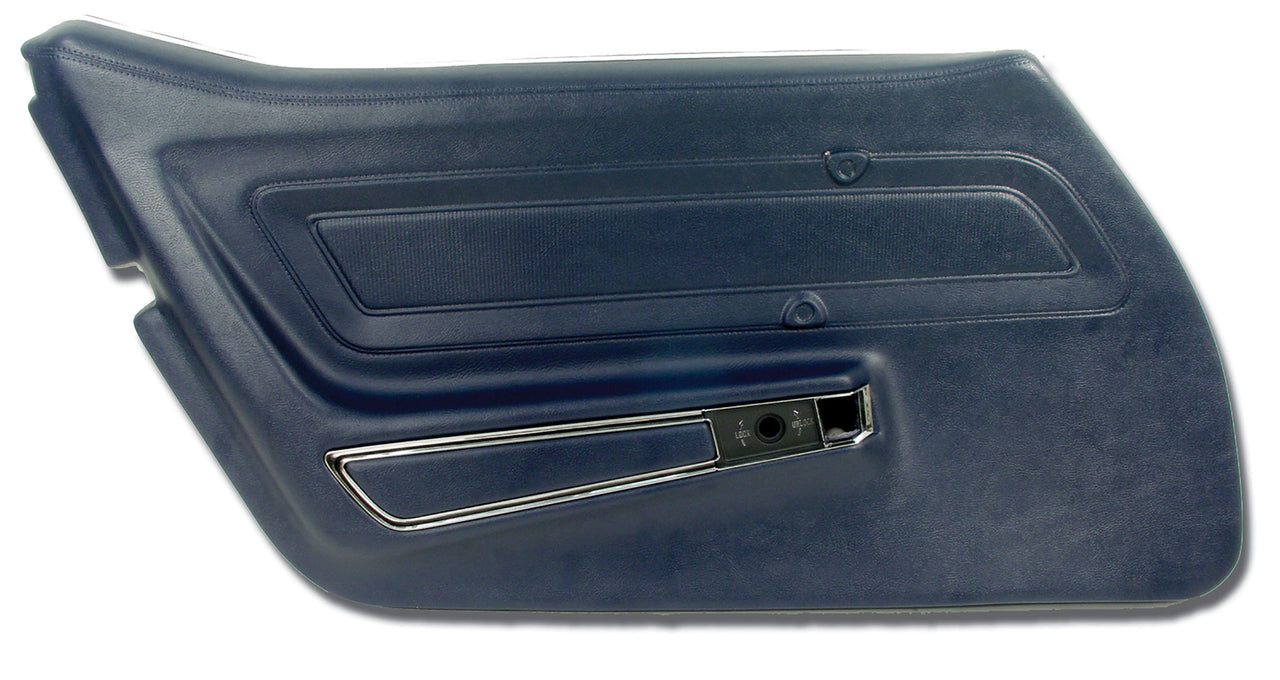 1973-1975 Corvette Door Panel Dark Blue Standard LH-442343-Corvette-Store-Online