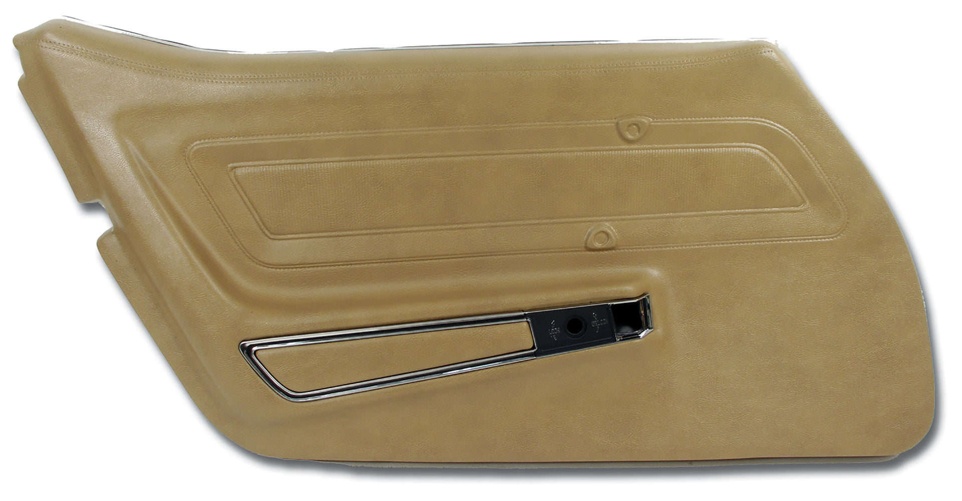 1973-1975 Corvette Door Panel Medium Saddle Standard LH-442351-Corvette-Store-Online