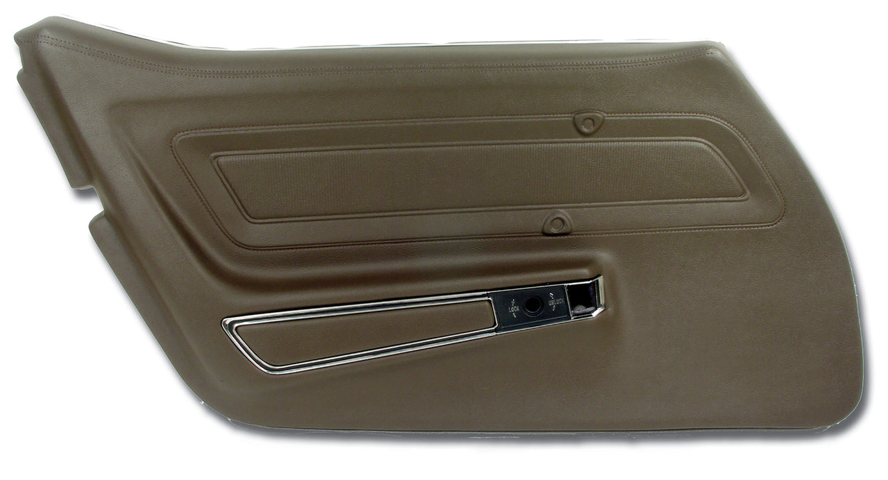 1976-1976 Corvette Door Panel Dark Brown Standard LH-442355-Corvette-Store-Online