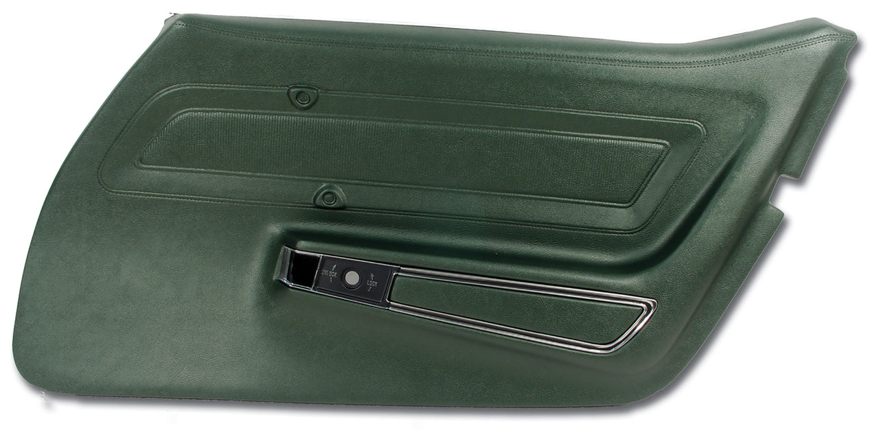 1970-1970 Corvette Door Panel Green Standard RH-442417-Corvette-Store-Online