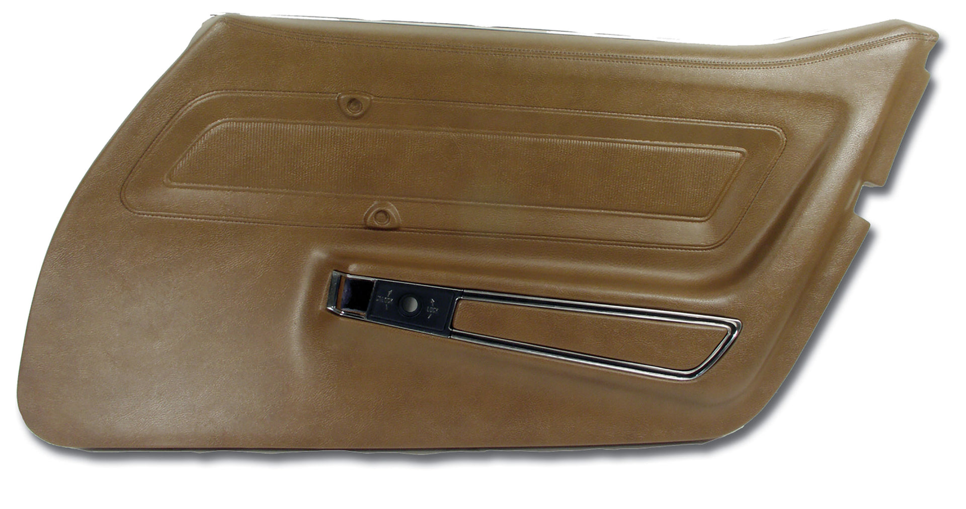 1970-1972 Corvette Door Panel Dark Saddle Standard RH-442453-Corvette-Store-Online
